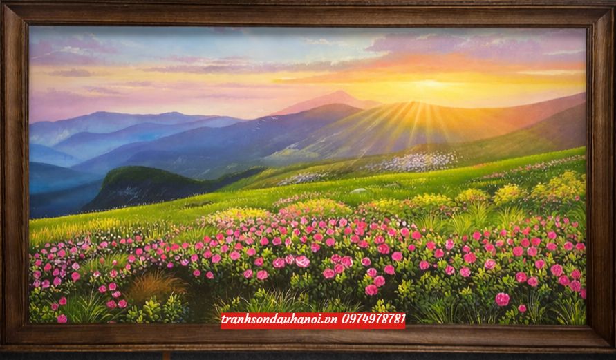Tranh phong cảnh đẹp vẽ thiên nhiên SN117