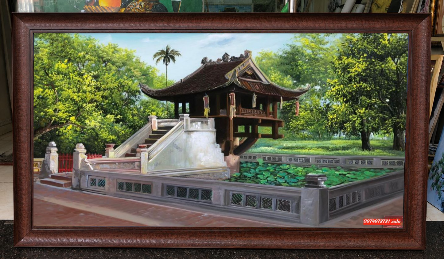 Tranh chùa một cột, tranh chùa một cột việt Nam - Ảnh 2