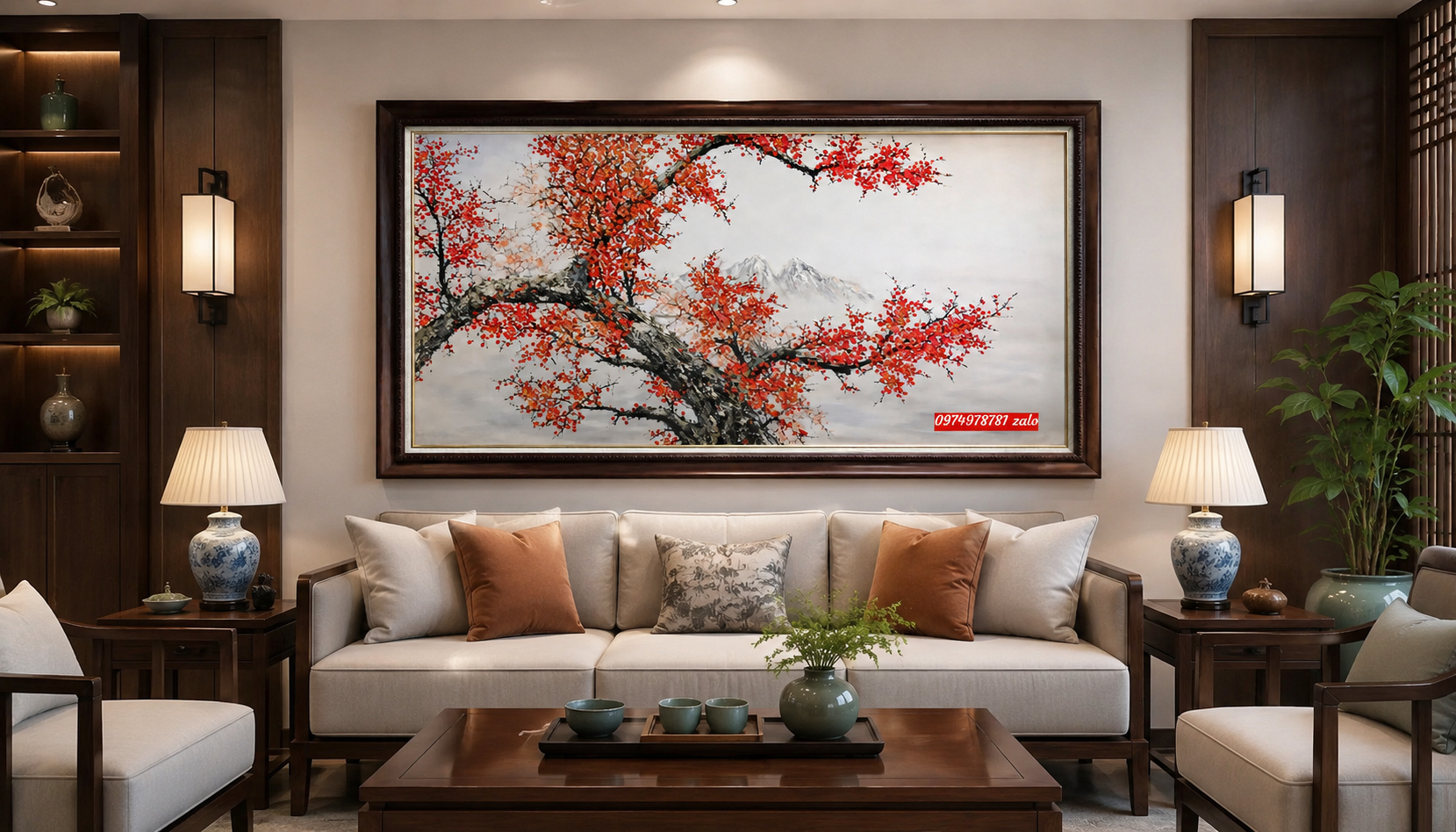 Tranh hoa đào , tranh hoa đào ý nghĩa đẹp nhất - Ảnh 2