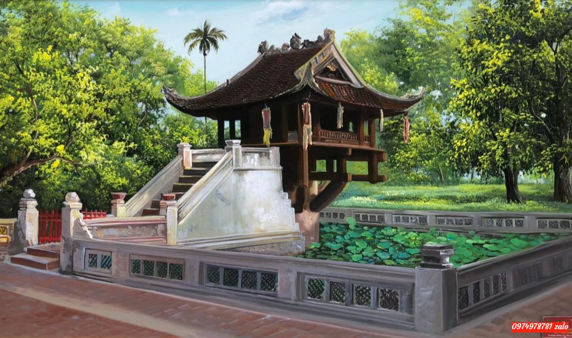 Tranh chùa một cột, tranh chùa một cột việt Nam