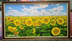Tranh sơn dầu hoa hướng dương đẹp nhất p10