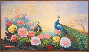 Tranh hoa mẫu đơn đẹp ý nghĩa