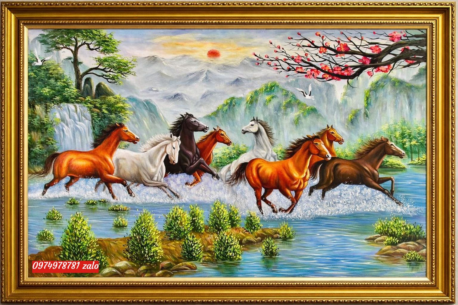 Tranh mã đáo Thành Công Tặng Ý nghĩa