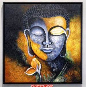 Tranh phật, tranh sơn dầu mặt phật  SP99