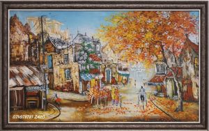 Tranh hà nội, tranh sơn dầu phố cổ hà nội SP16