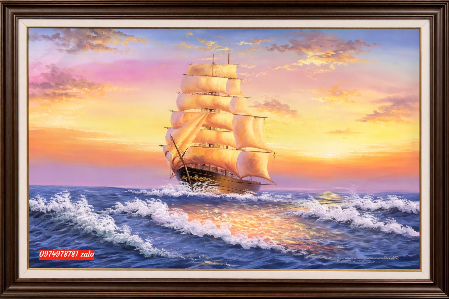 TRANH THUẬN BUỒM XUÔI GIÓ TRANH Ý NGHĨA TREO TƯỜNG SD067