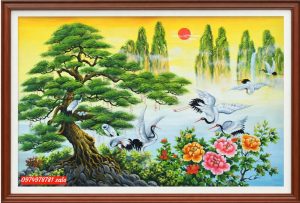 Tranh Tùng Hạc Diên Niên
